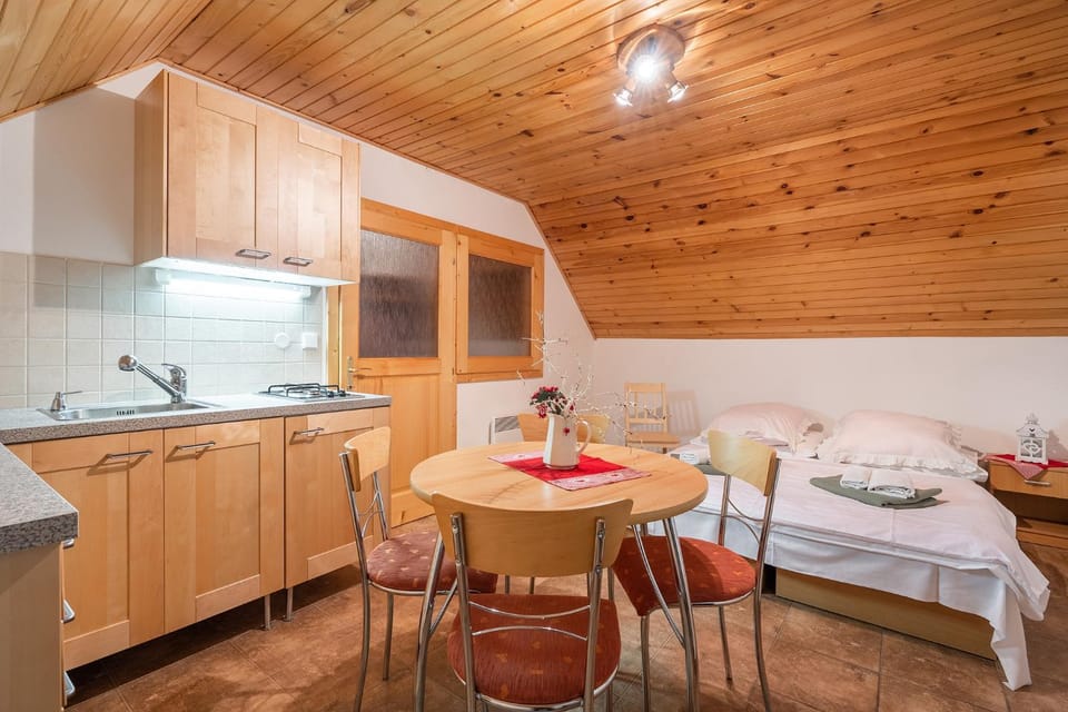 Kitchen or kitchenette, Dining area