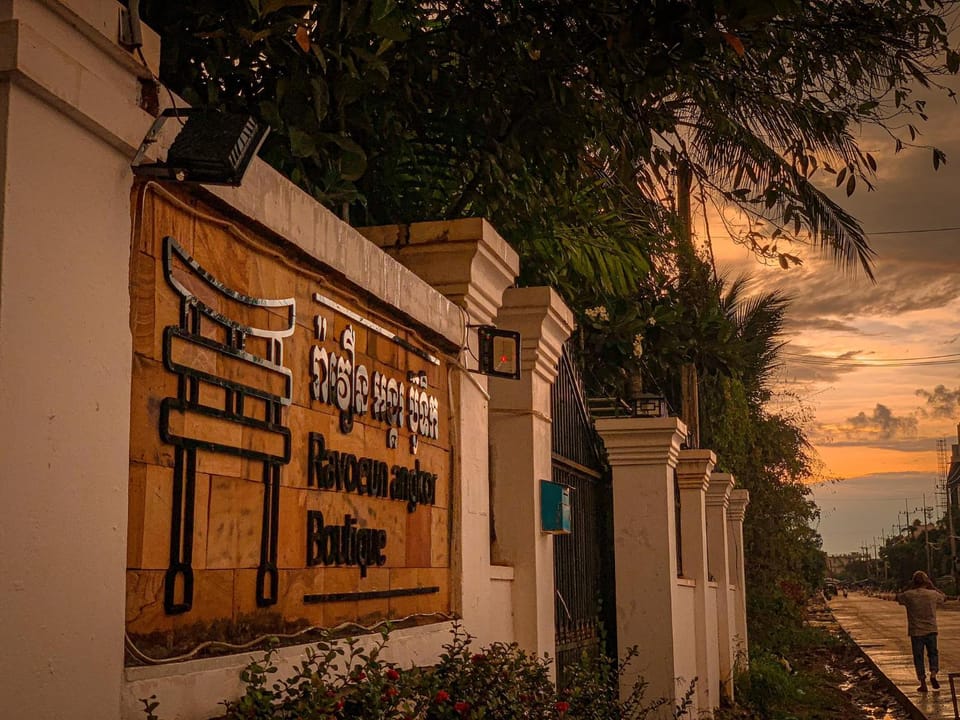 Property building, Property logo or sign, Sunset