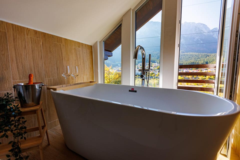 Bathroom, Mountain view, Bath