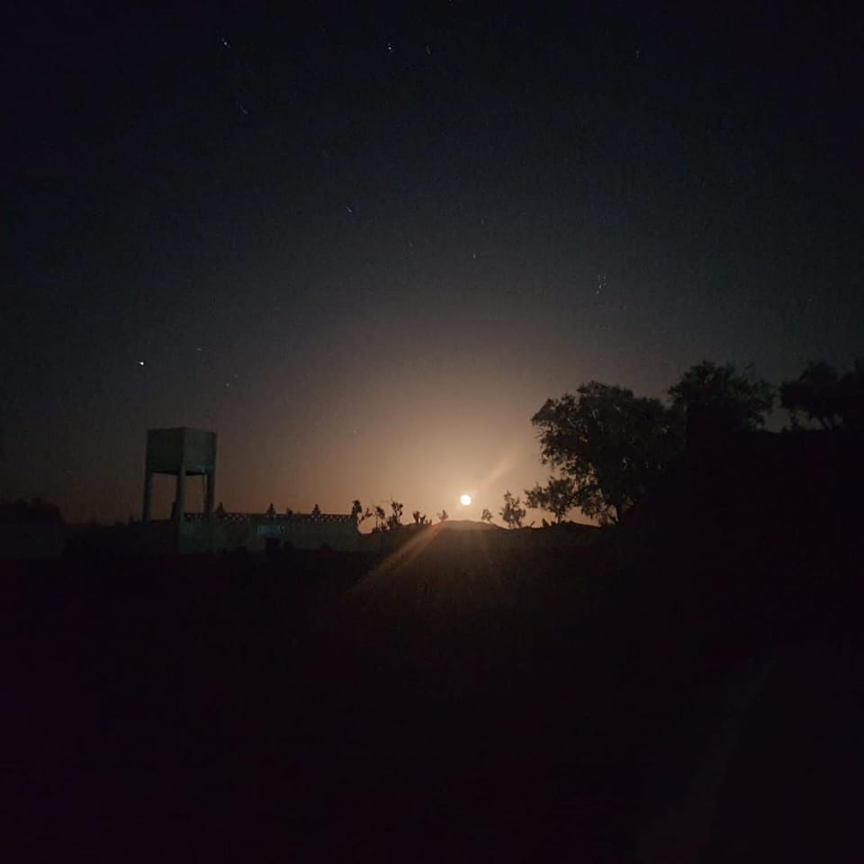 Night, Natural landscape, Sunset