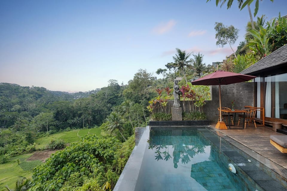 Natural landscape, Mountain view, Swimming pool