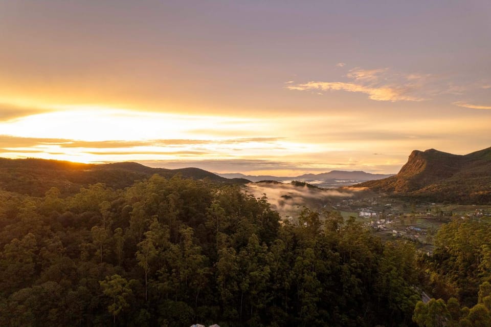 Natural landscape, Mountain view, Sunrise