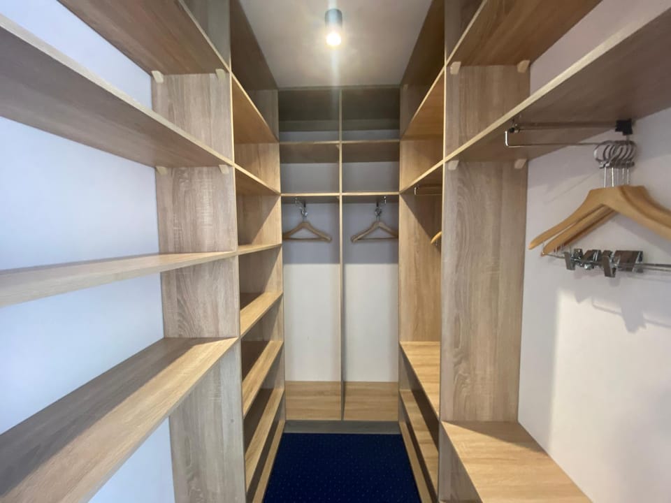 bunk bed, wardrobe