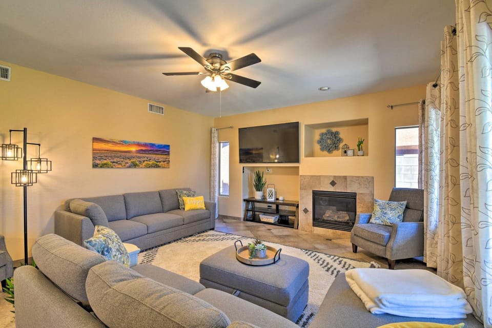 Walk to Surprise Stadium! Villa w/ Outdoor Oasis House in Surprise