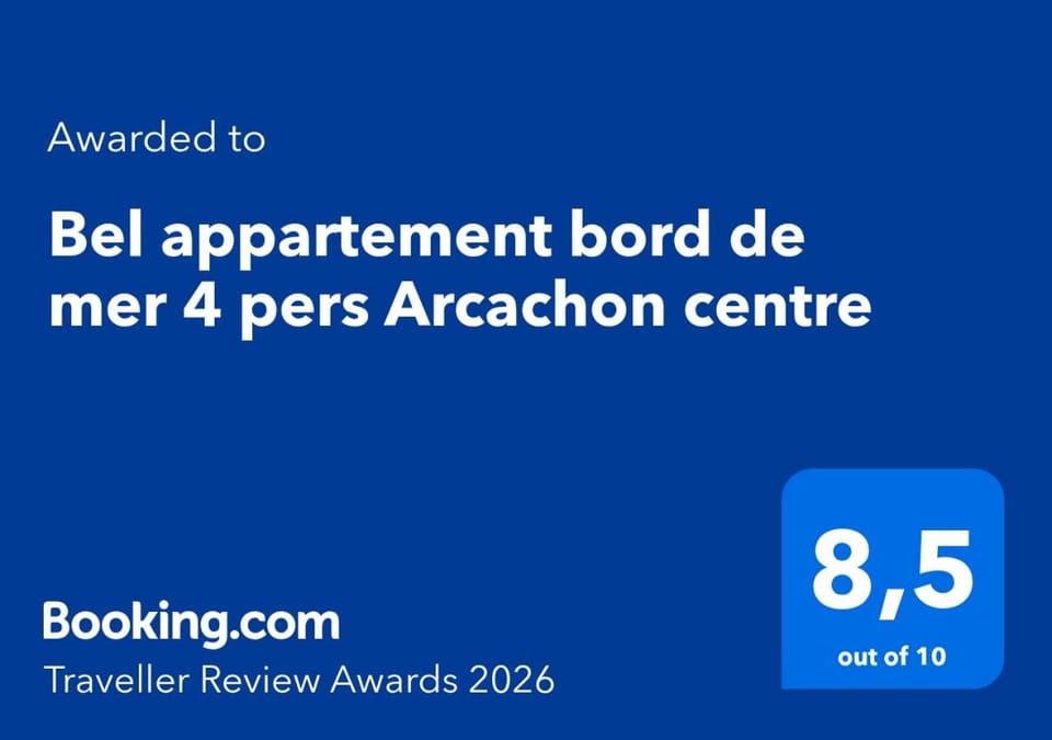 Bel appartement bord de mer 4 pers Arcachon centre Apartment in Arcachon
