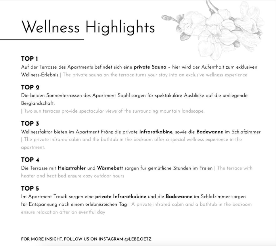 Lebe`oetz - Das Ferienapartmenthaus im Zentrum von Oetz Apartment in Tyrol