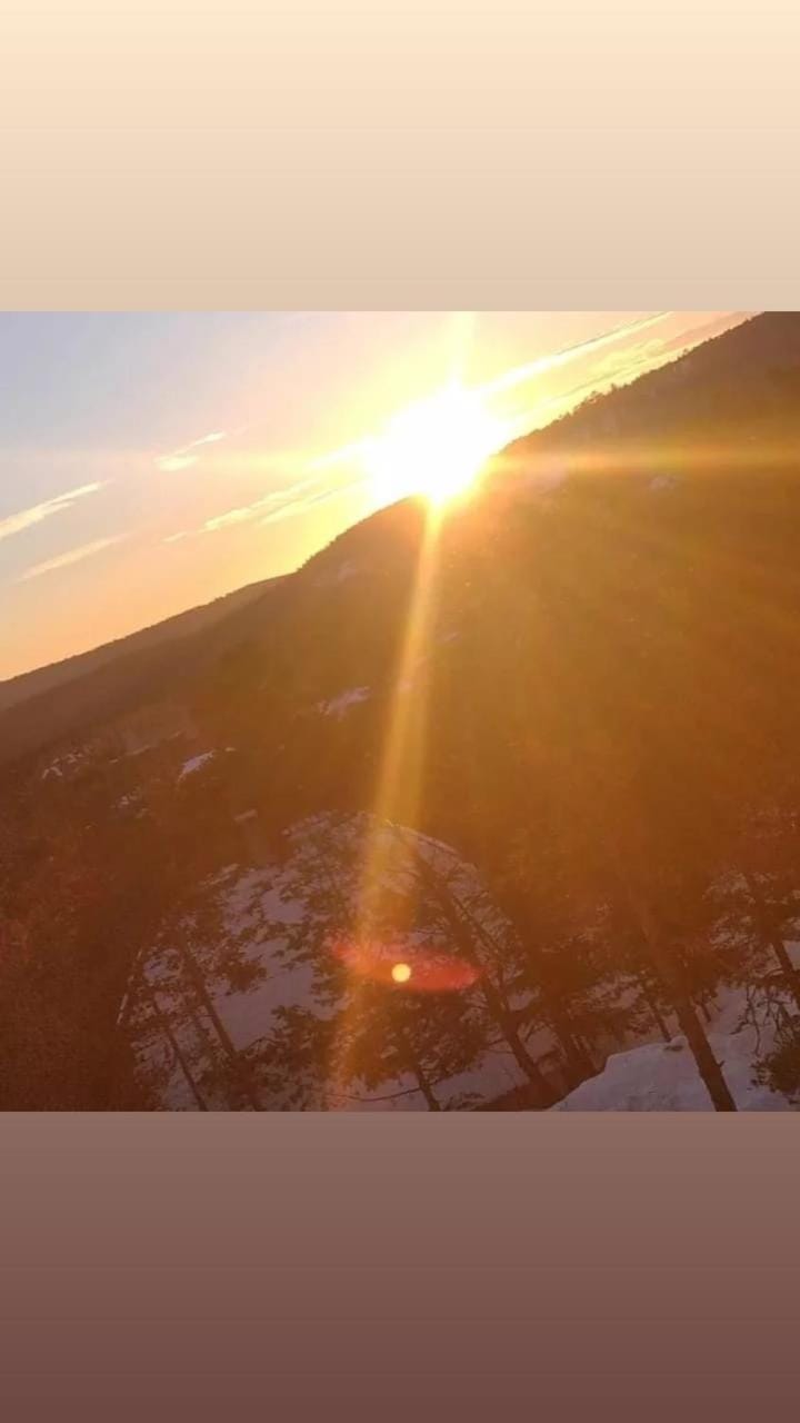 Mountain view, Sunset