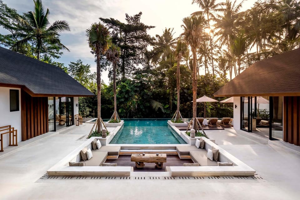 Natural landscape, Seating area, Pool view, Swimming pool