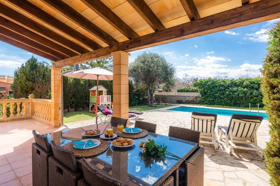 Property building, Living room, Swimming pool