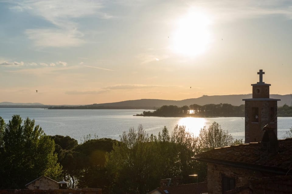 Lake view, Sunset