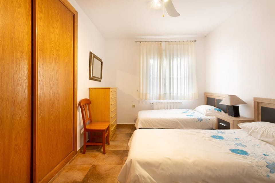 Property building, Living room, Bedroom