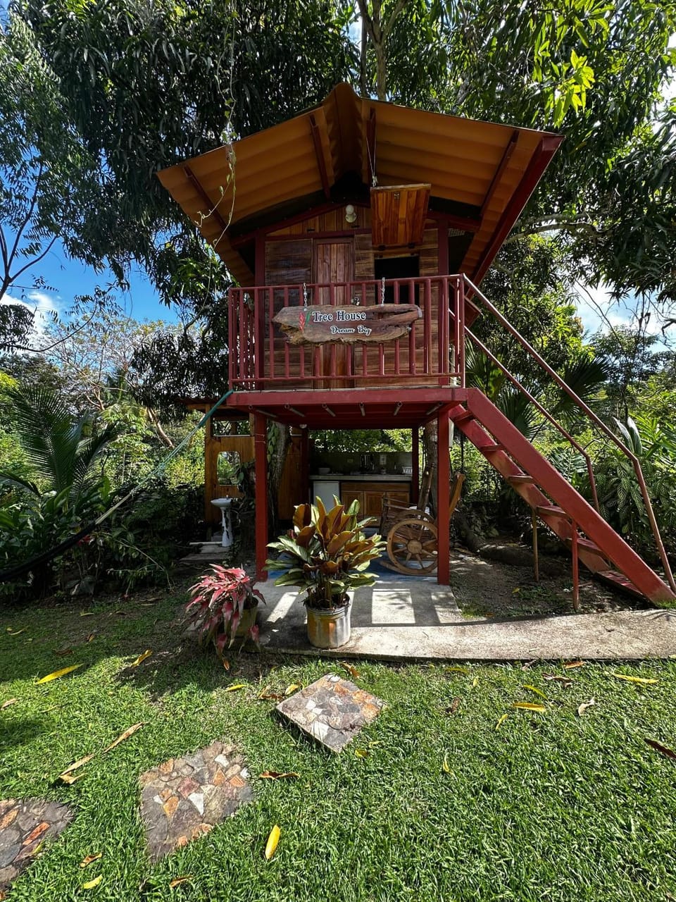 Property building, Garden, Garden view