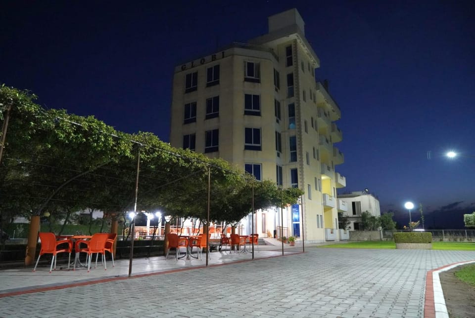 Property building, Patio, Night