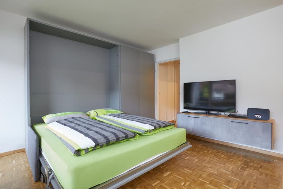 Bed, TV and multimedia, Living room, locker, wardrobe