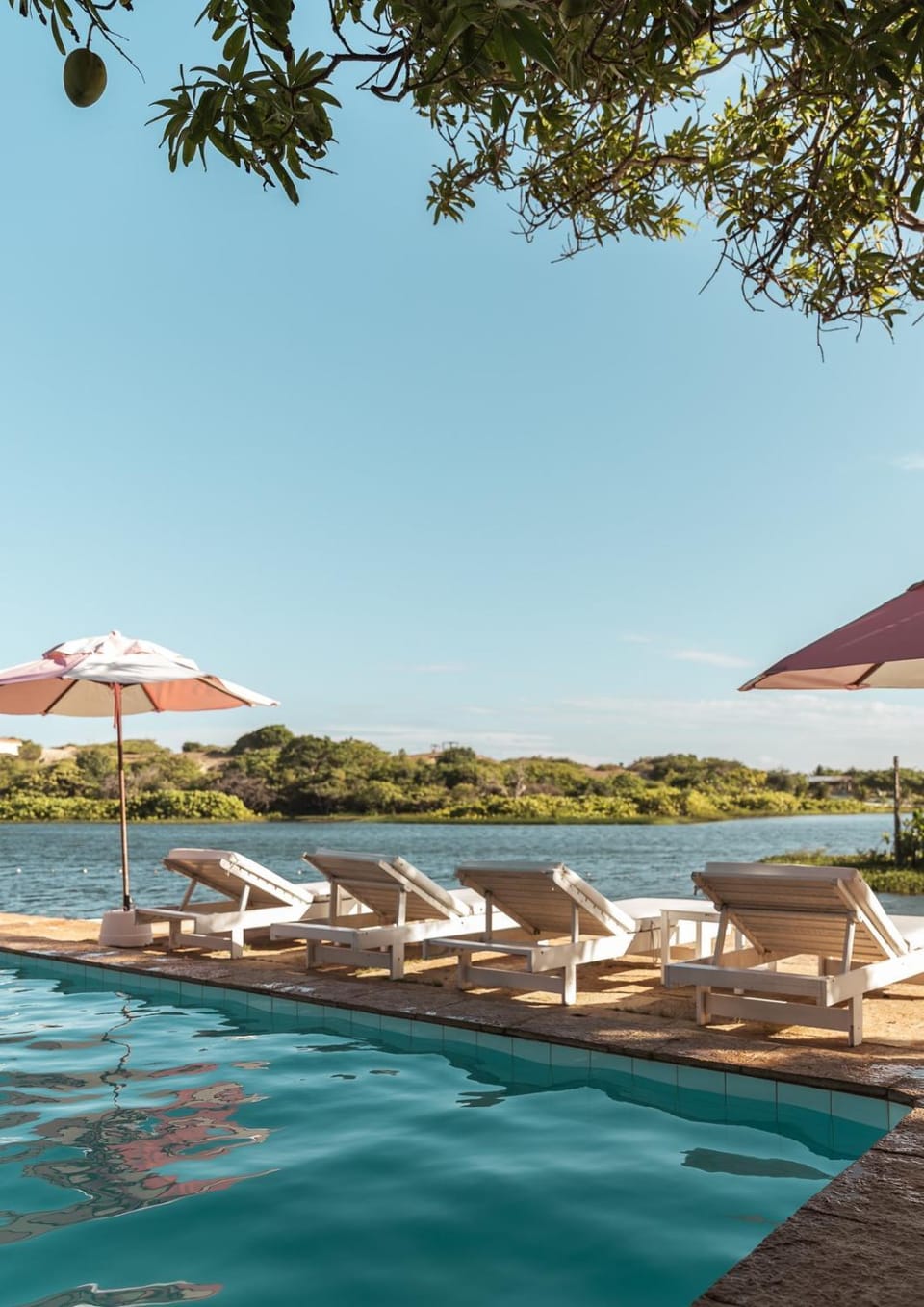 Lake view, Swimming pool, sunbed