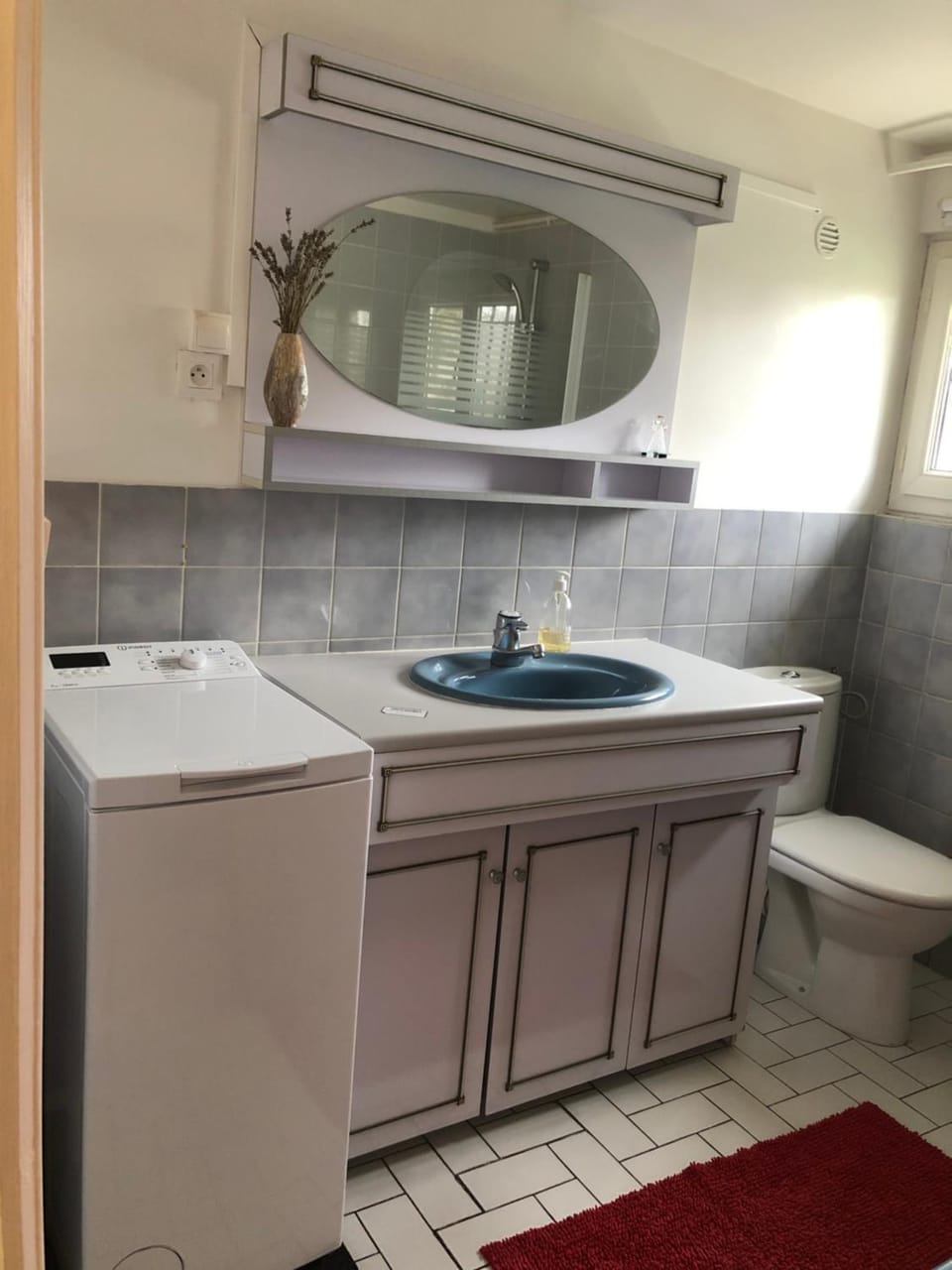 Toilet, Bathroom, washing machine