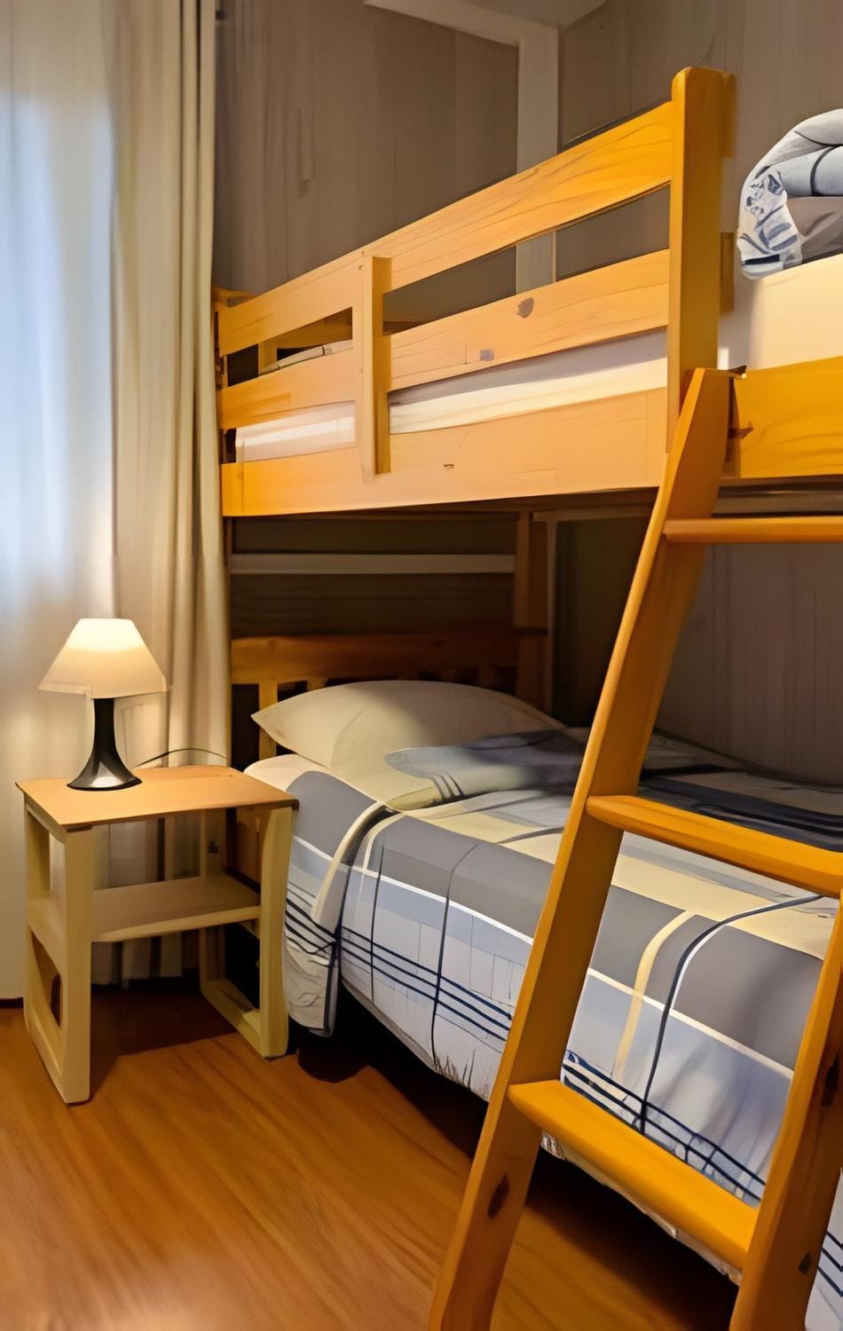 Bed, Photo of the whole room, Bedroom, bunk bed