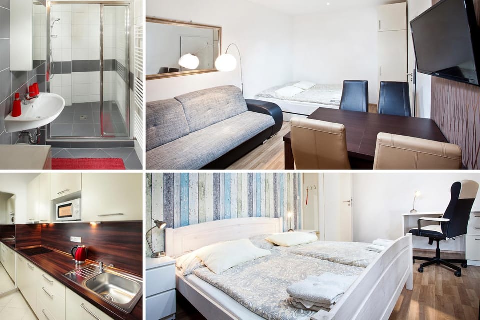 Shower, Bed, Bathroom, Coffee/tea facilities, Kitchen or kitchenette, Living room, Other, Seating area, Dining area, Bedroom