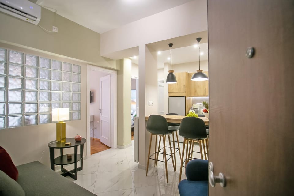 Living room, kitchen
