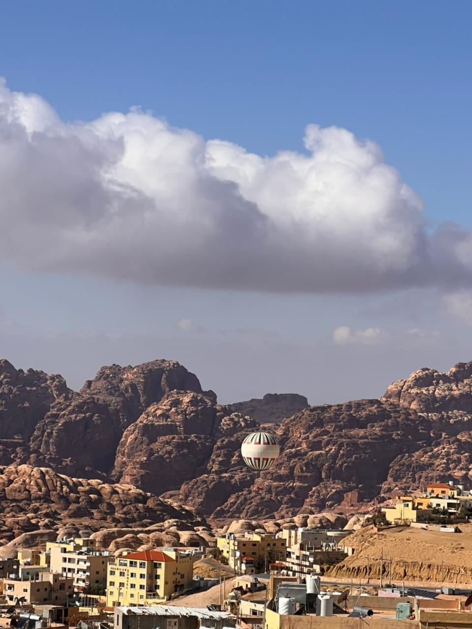 Nearby landmark, Day, Natural landscape, City view, Mountain view