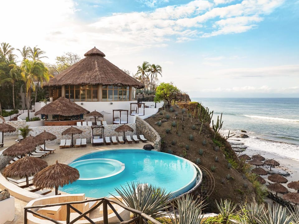 Natural landscape, Beach, Swimming pool