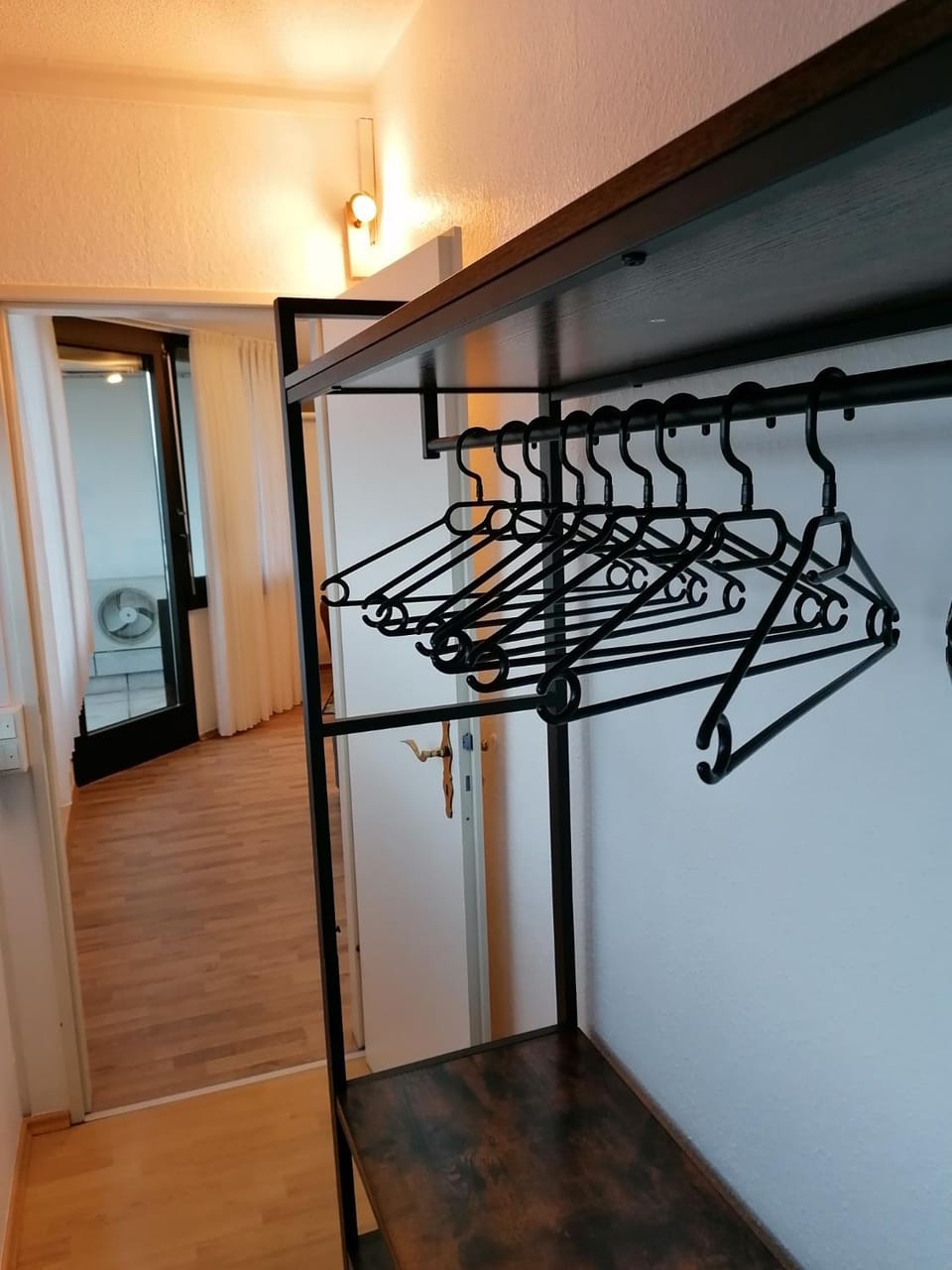 Photo of the whole room, wardrobe