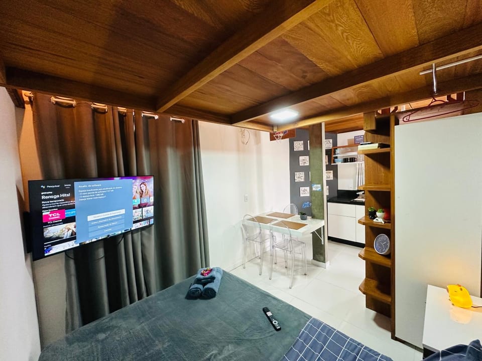 Loft encantador D - 8 km de Floripa Apartment in São José