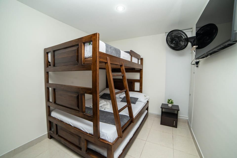 Photo of the whole room, Bedroom, bunk bed