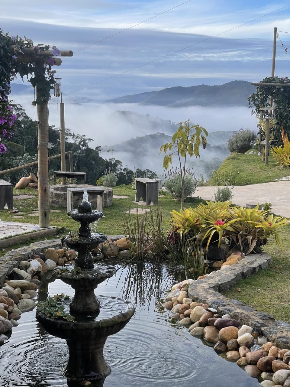 Garden, Mountain view