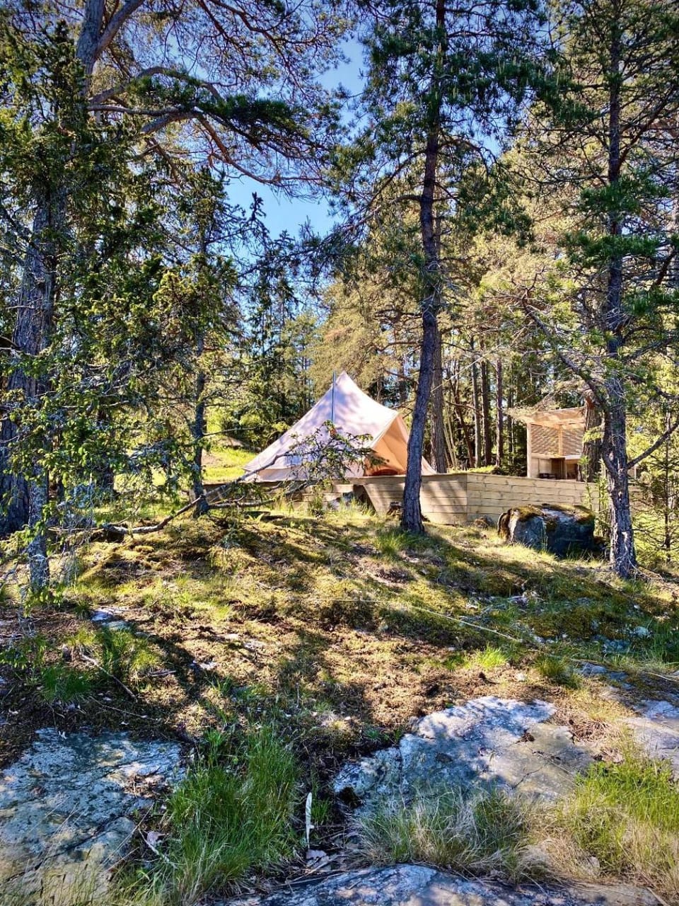 Glamping in the Trosa Archipelago Luxury tent in Stockholm County
