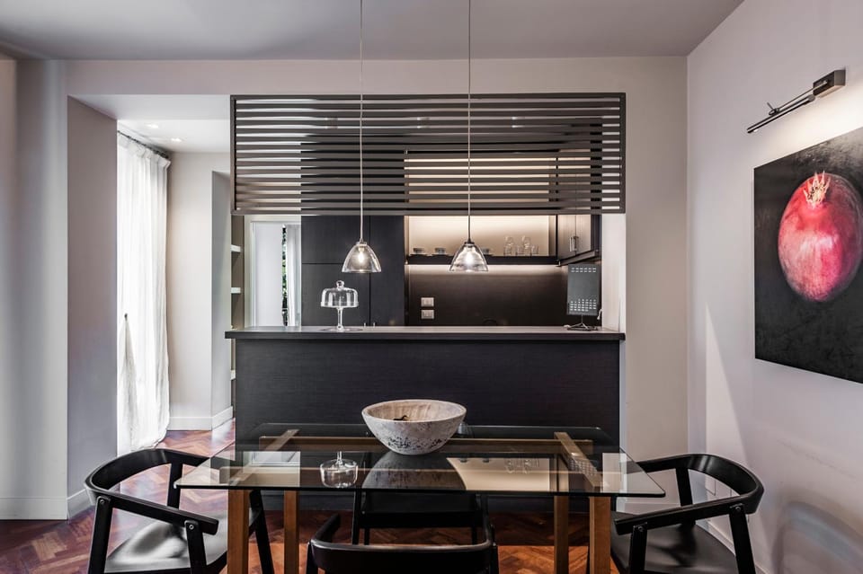 Kitchen or kitchenette, Living room