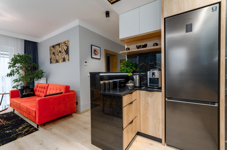 Living room, kitchen