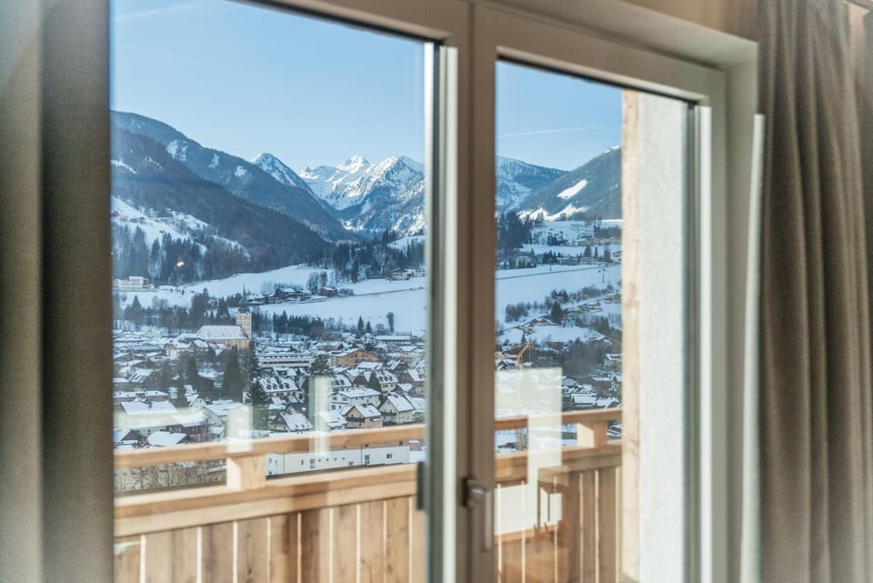Winter, City view, Mountain view