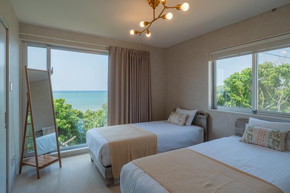 Natural landscape, Bedroom, Sea view