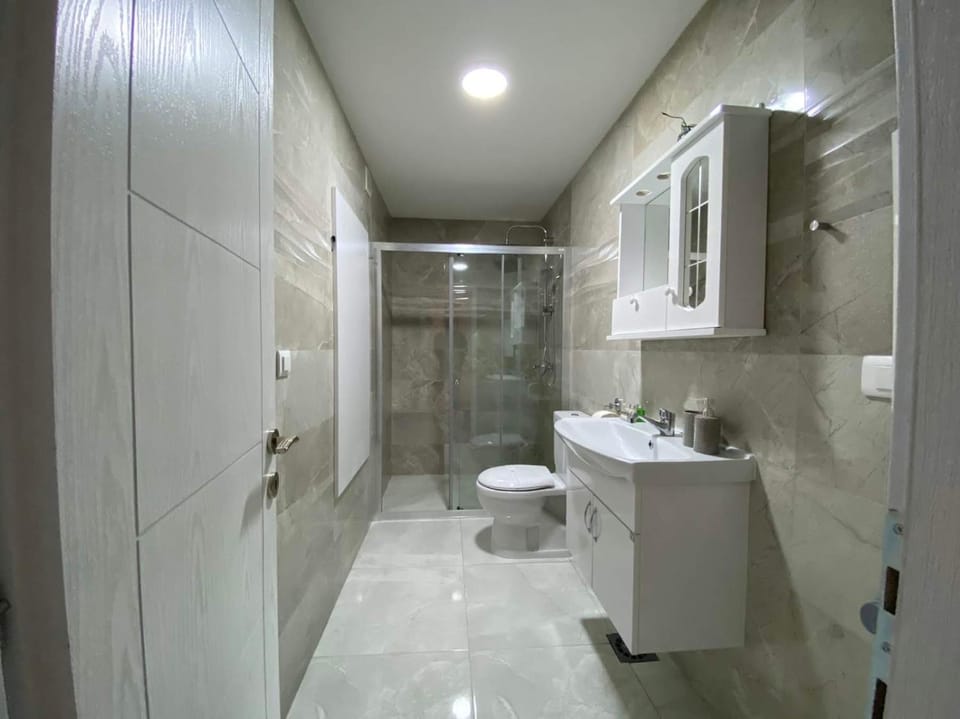 Shower, Toilet, Bathroom, towels