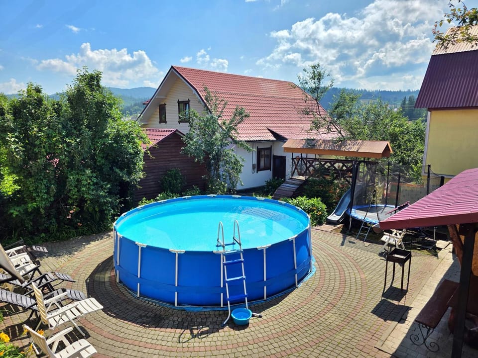 Patio, Day, Children play ground, Mountain view, Pool view, Swimming pool, sunbed