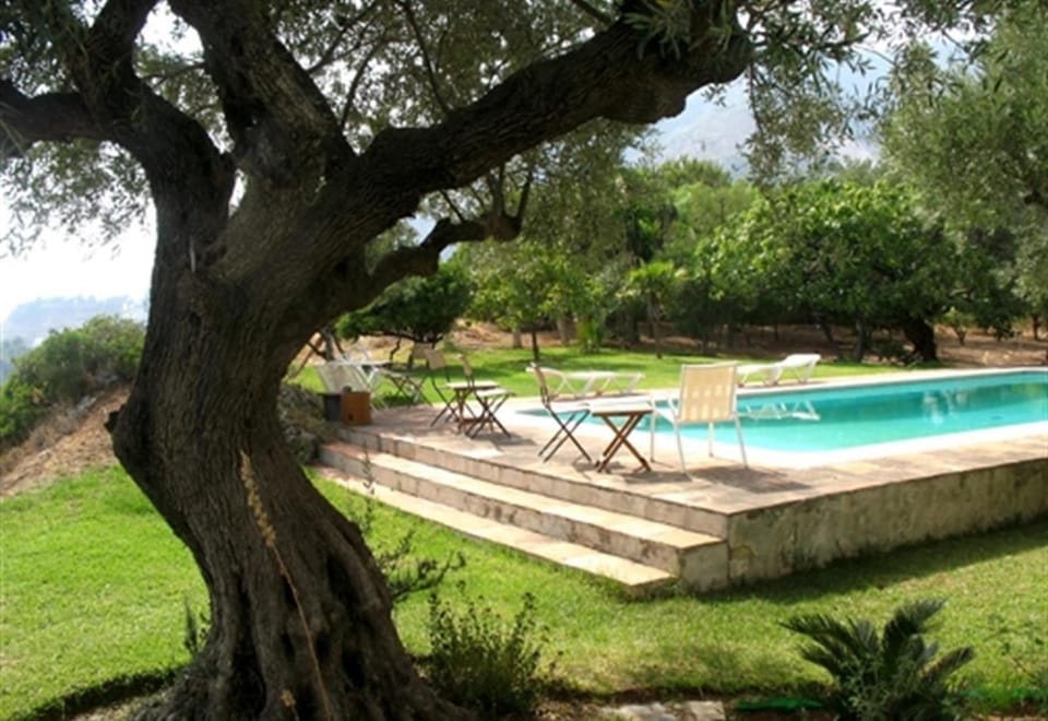 Property building, Living room, Swimming pool