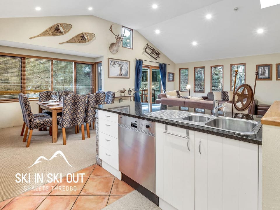 Living room, kitchen