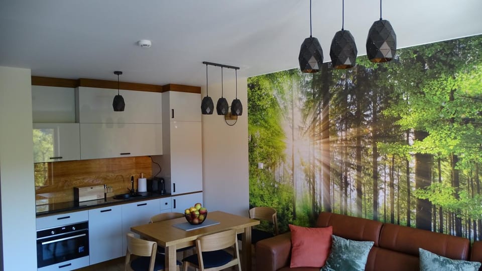 Kitchen or kitchenette, Dining area, minibar, stove, kitchen