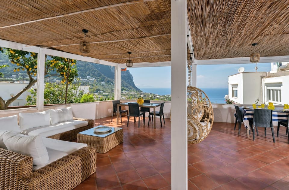 Patio, Mountain view, Sea view