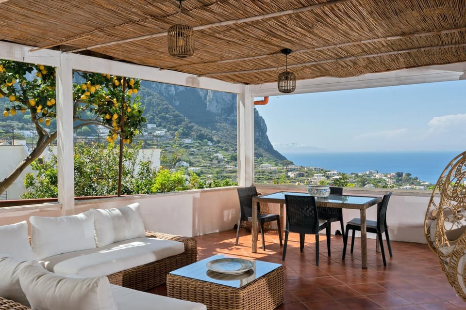 Patio, Mountain view, Sea view