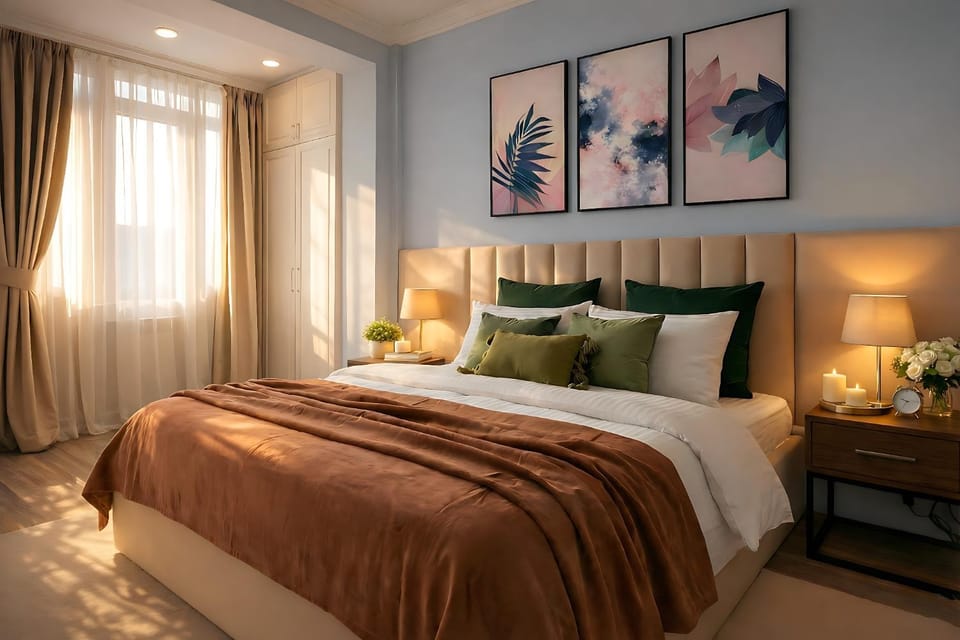 Bed, TV and multimedia, Bedroom, wardrobe