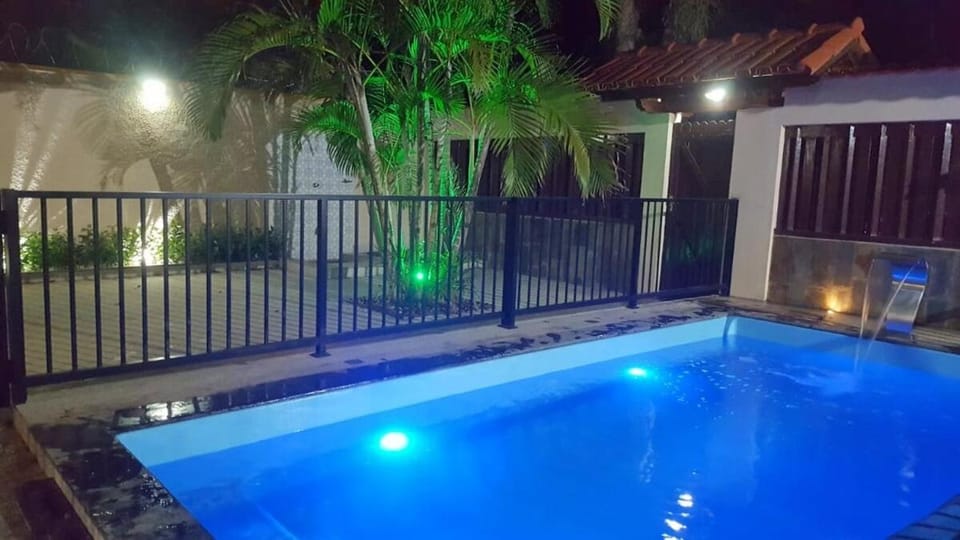 Night, Pool view, Swimming pool, Swimming pool