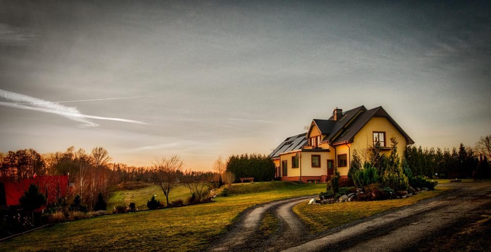 Facade/entrance, Garden view