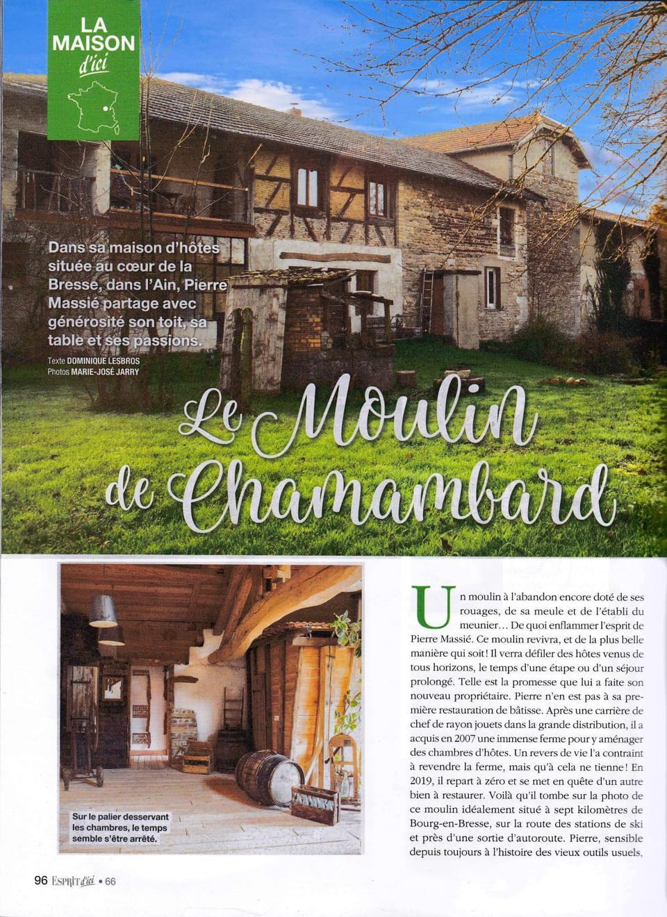 Le Moulin de Chamambard Bed and Breakfast in Auvergne-Rhône-Alpes