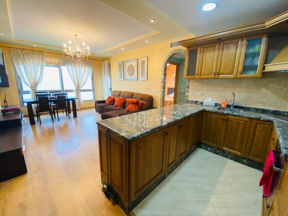 Kitchen or kitchenette, Living room, Dining area