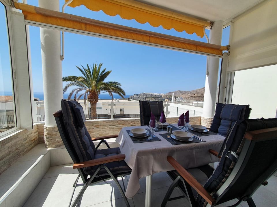 Property building, View (from property/room), Balcony/Terrace, Other, On site, Mountain view, Sea view, furniture