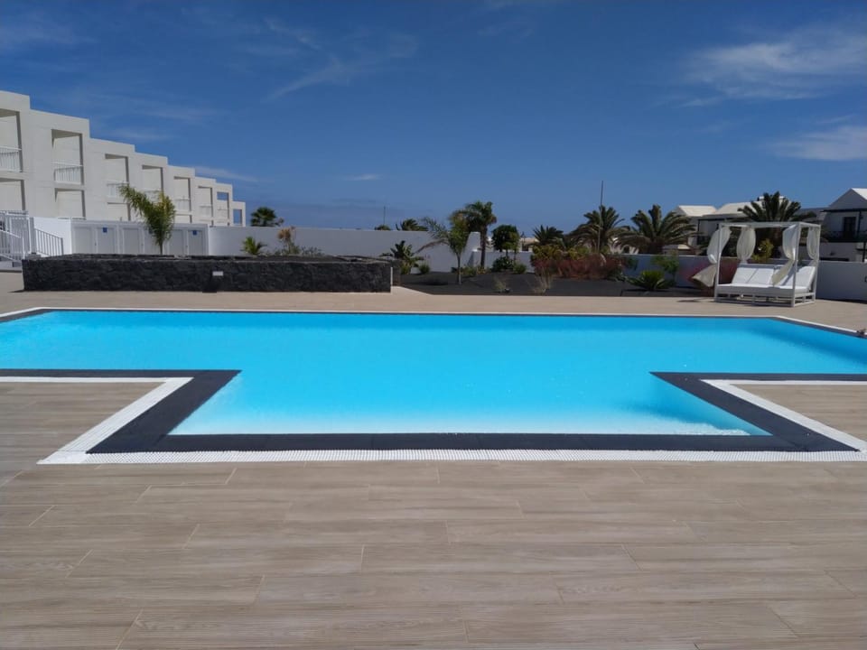 Pool view, sunbed