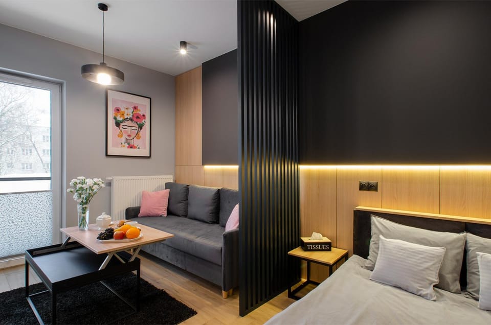Bed, Living room, Bedroom