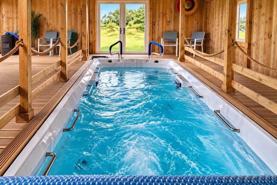 Glamping Pod in St Austell Sleeps 2 with Spa Pool House in Saint Austell